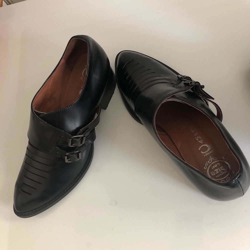 Jeffrey Campbell Black Loafers